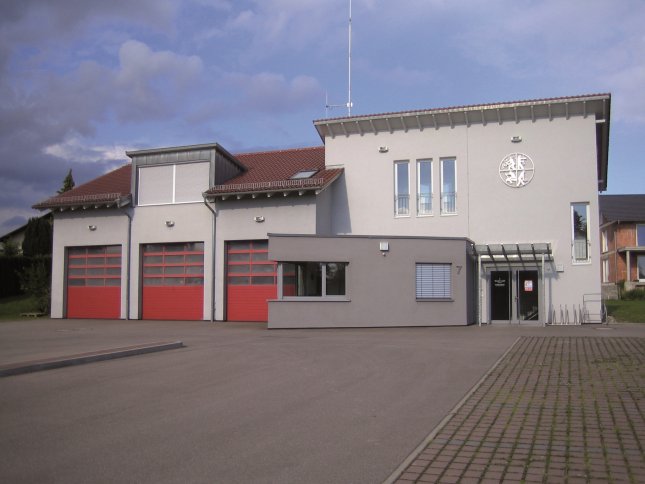 Das  Feuerwehrhaus in Stein für die neue Abteilung Stein/Kochertürn.